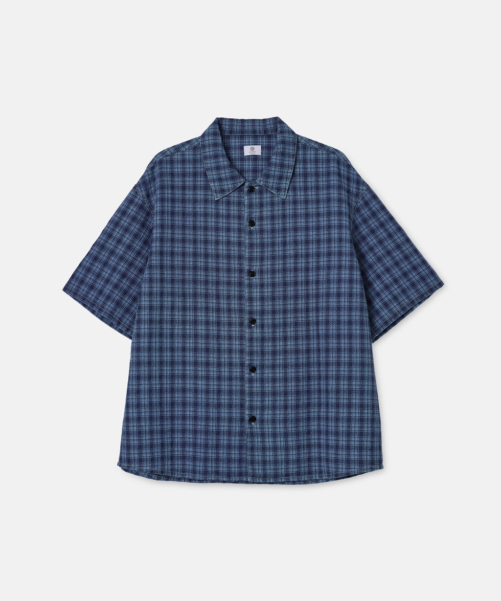 INDIGO CHECK SHIRT – SEAGREEN