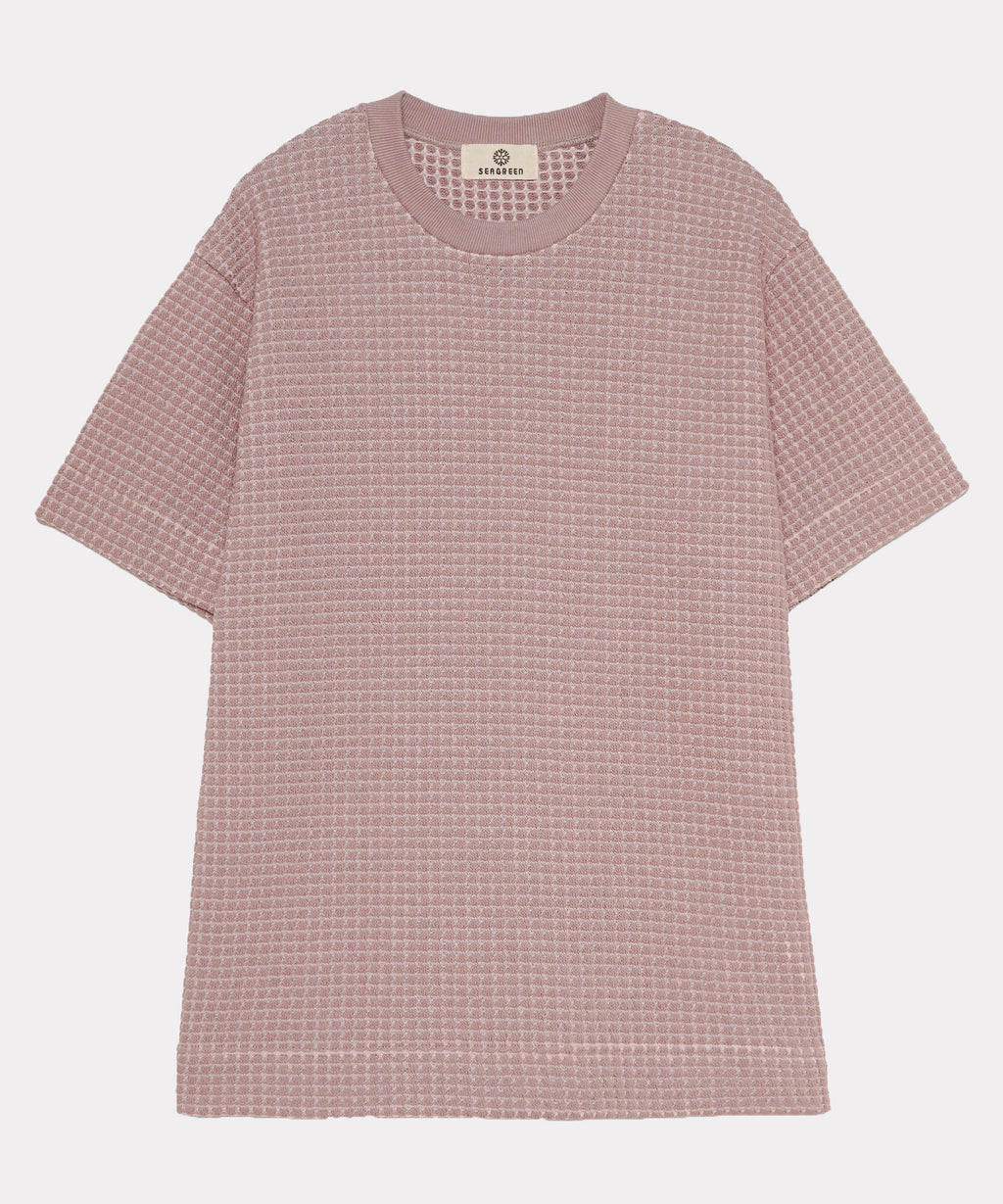 BIG WAFFLE T-SHIRT – SEAGREEN