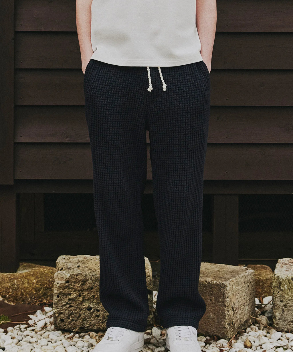 予約商品】ONI WAFFLE STRAIGHT PANTS – SEAGREEN