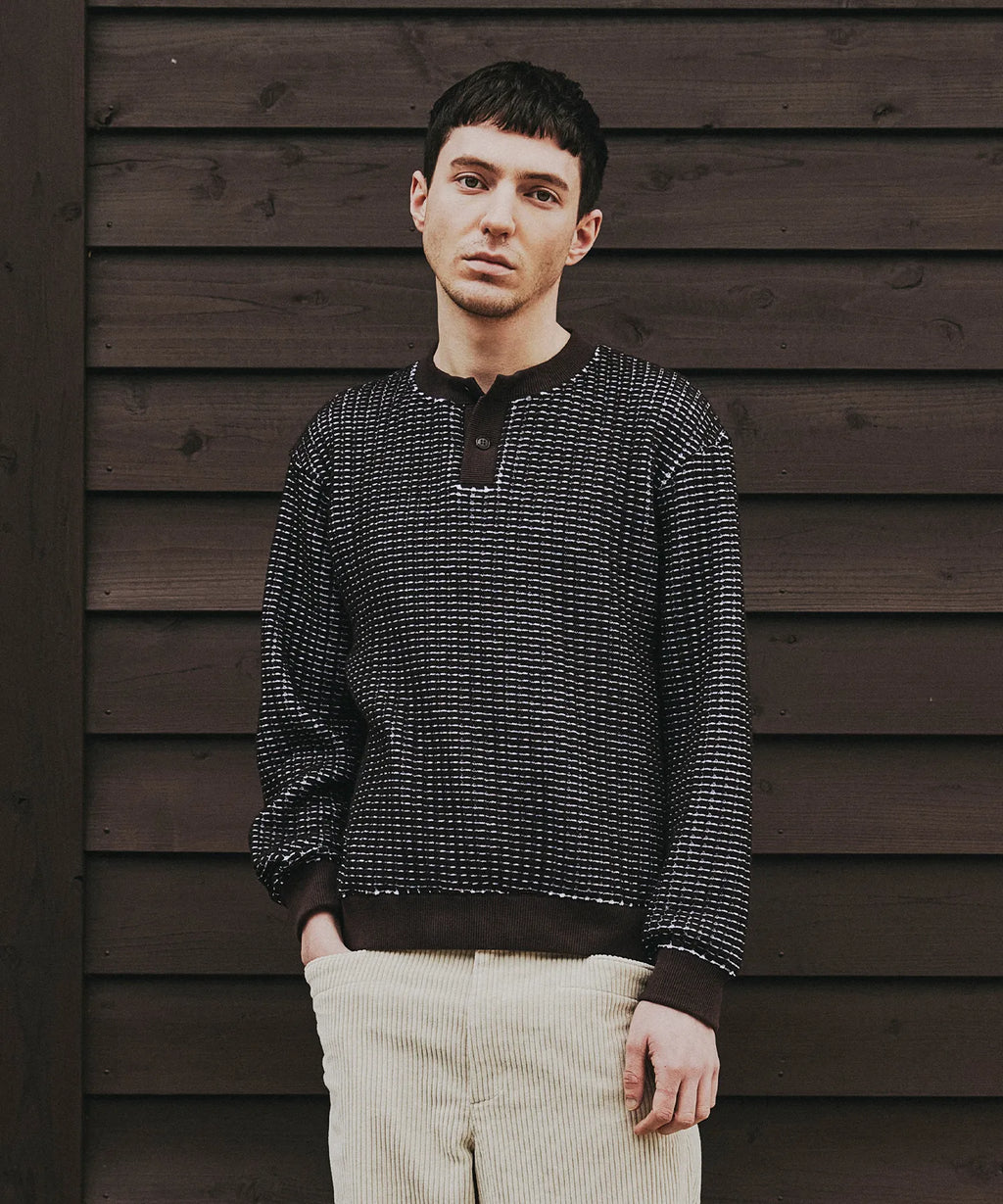 WOOL ONI WAFFLE PULLOVER – SEAGREEN