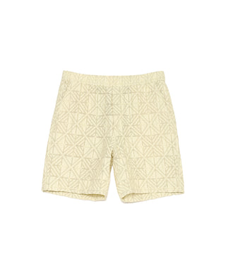 CROCHET STYLE JACQUARD SHORTS