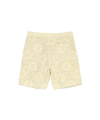 CROCHET STYLE JACQUARD SHORTS