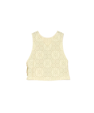 CROCHET STYLE JACQUARD VEST