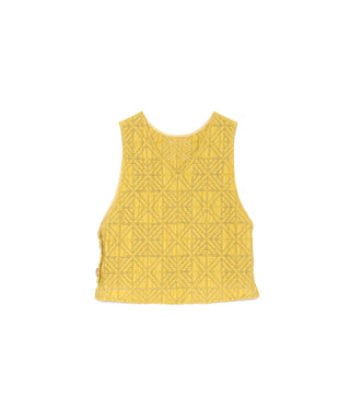 CROCHET STYLE JACQUARD VEST