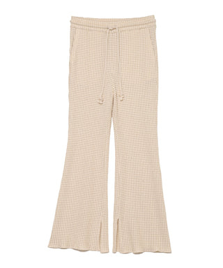 BIG WAFFLE FLARE PANTS