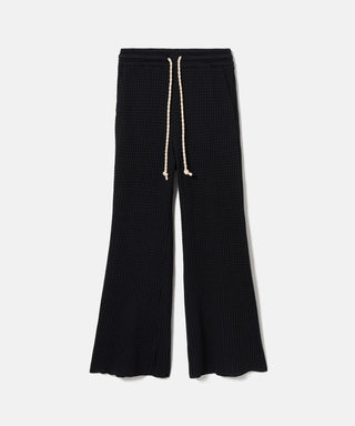 BIG WAFFLE FLARE PANTS