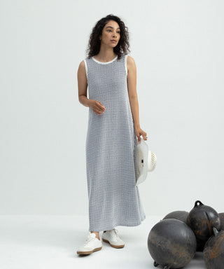 [SEAGREEN] BIG WAFFLE FLARE ONEPIECE ビッグワッフルフレアワンピース