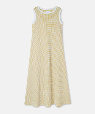 [SEAGREEN] BIG WAFFLE FLARE ONEPIECE ビッグワッフルフレアワンピース