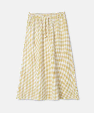 [SEAGREEN] BIG WAFFLE FLARE SKIRT ビッグワッフルフレアスカート