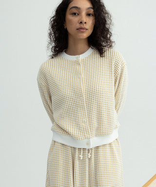 [SEAGREEN] BIG WAFFLE FLARE SKIRT ビッグワッフルフレアスカート