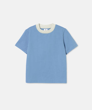 [SEAGREEN] KNIT RIB TIGHT T-SHIRT ニットリブタイトTシャツ