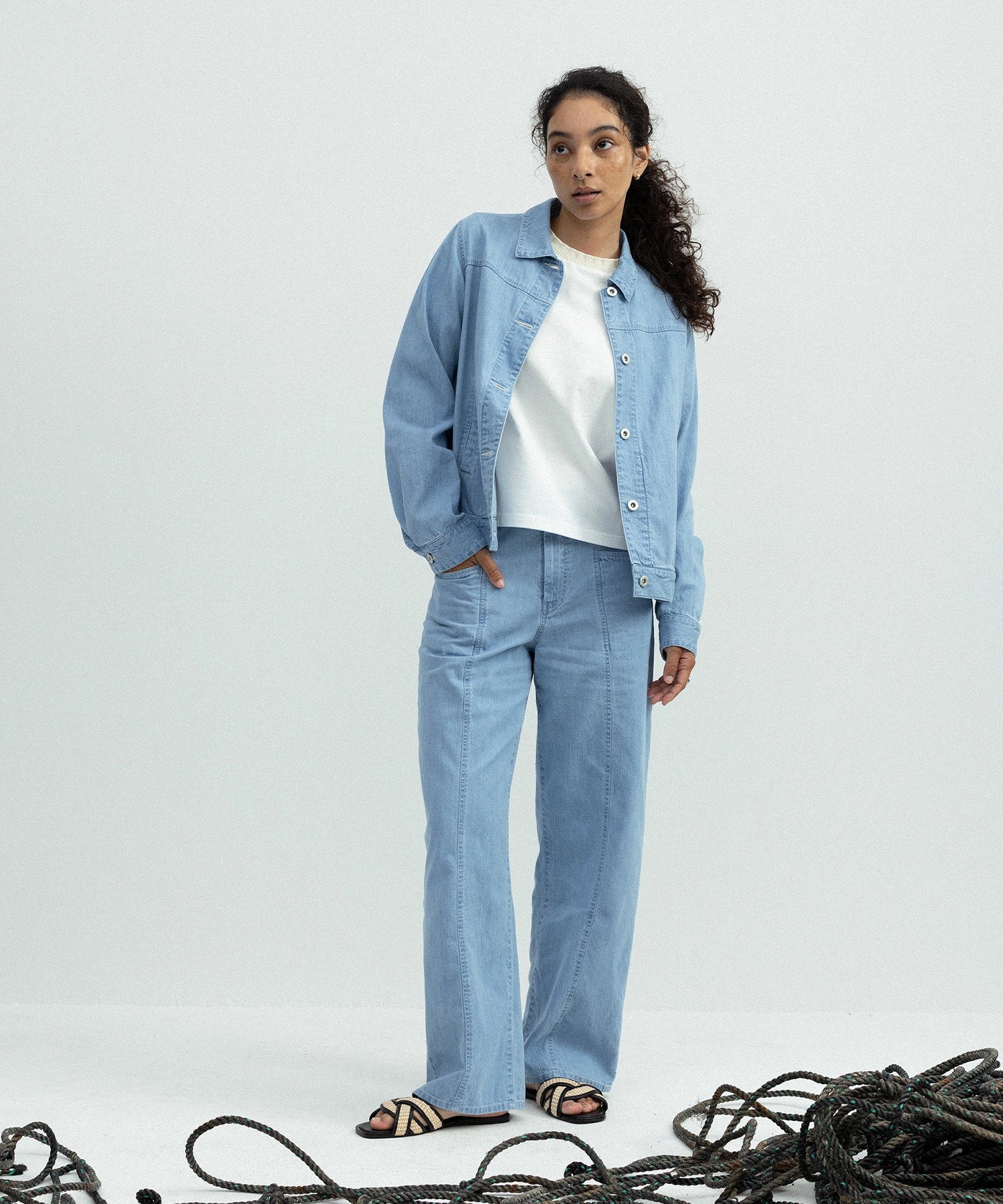 SUMMER DENIM PANTS – SEAGREEN SUMMER DENIM PANTS – SEAGREEN