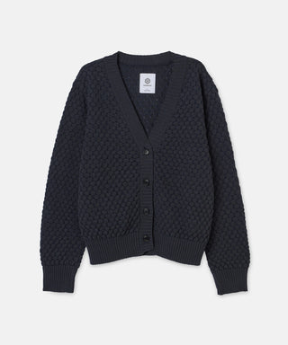 [SEAGREEN] PAPER WAFFLE CARDIGAN ペーパーワッフルカーディガン