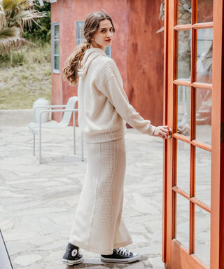 [SEAGREEN] BIG WAFFLE SKIRT ビッグワッフルスカート