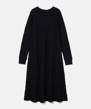 [SEAGREEN] BIG WAFFLE  HENRY NECK ONEPIECE ビッグワッフルヘンリーネックワンピース