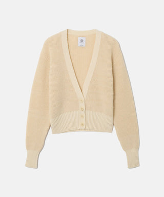 [SEAGREEN] WOOL WASHI KNIT CARDIGAN ウール和紙ニットカーディガン