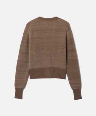 [SEAGREEN] WOOL WASHI KNIT CARDIGAN ウール和紙ニットカーディガン