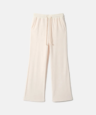 [SEAGREEN] PLANE PILE FLARE PANTS プレーンパイルフレアパンツ