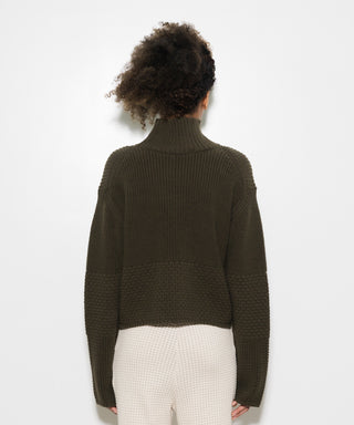 PATCHWORK KNIT PULLOVER