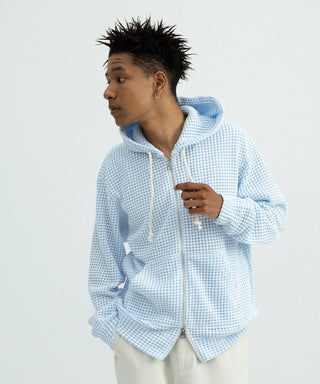 [SEAGREEN] BIG WAFFLE RELAX HOODIE ビッグワッフルリラックスフーディ
