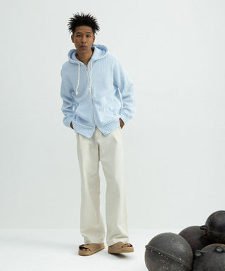 [SEAGREEN] BIG WAFFLE RELAX HOODIE ビッグワッフルリラックスフーディ