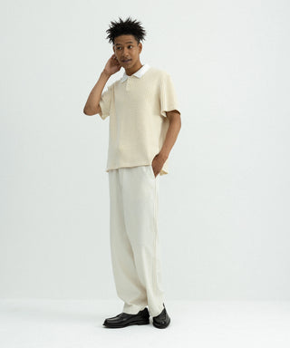 [SEAGREEN] BIG WAFFLE POLO ビッグワッフルポロシャツ