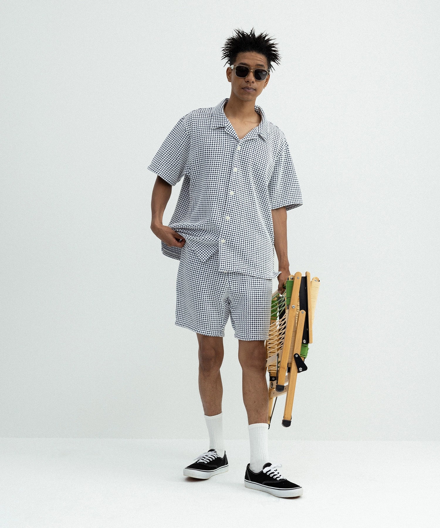 BIG WAFFLE SHORTS – SEAGREEN BIG WAFFLE SHORTS – SEAGREEN