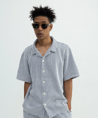 [SEAGREEN] BIG WAFFLE SHIRT ビッグワッフルシャツ