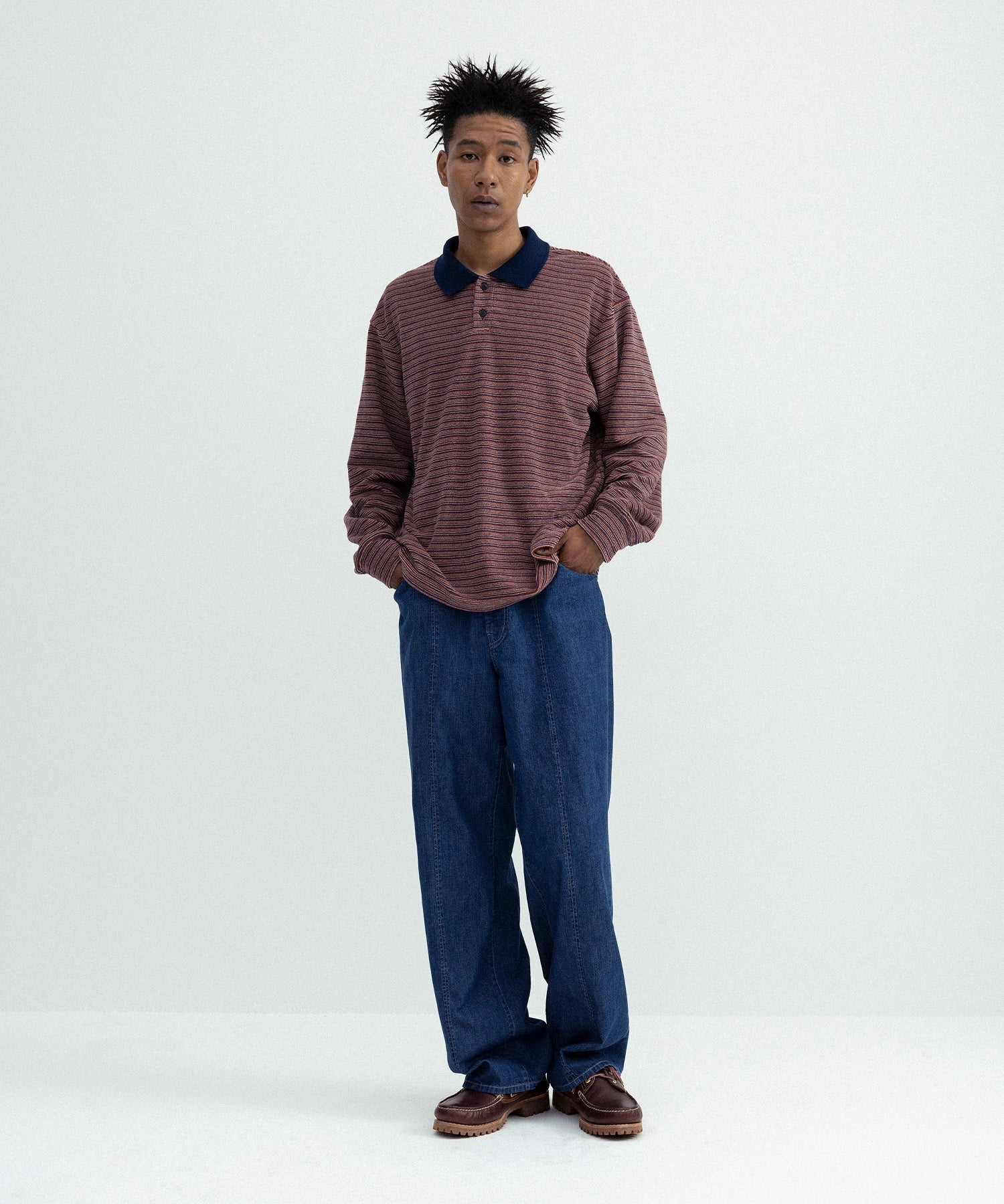 PILE BORDER L/S POLO – SEAGREEN PILE BORDER L/S POLO – SEAGREEN