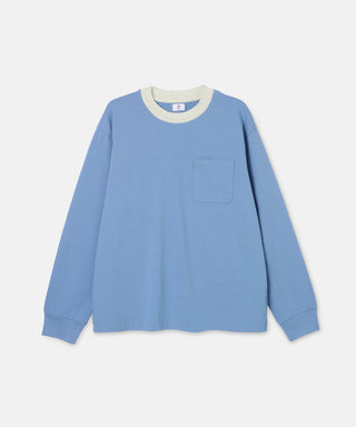 [SEAGREEN] KNIT RIB LONG T-SHIRT ニットリブロングTシャツ