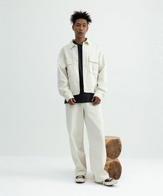 [SEAGREEN] TWILL LOOSE PANTS ツイルルーズパンツ