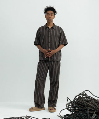 [SEAGREEN] ANCHOR STRIPE SHIRT アンカーストライプシャツ