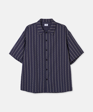 [SEAGREEN] ANCHOR STRIPE SHIRT アンカーストライプシャツ