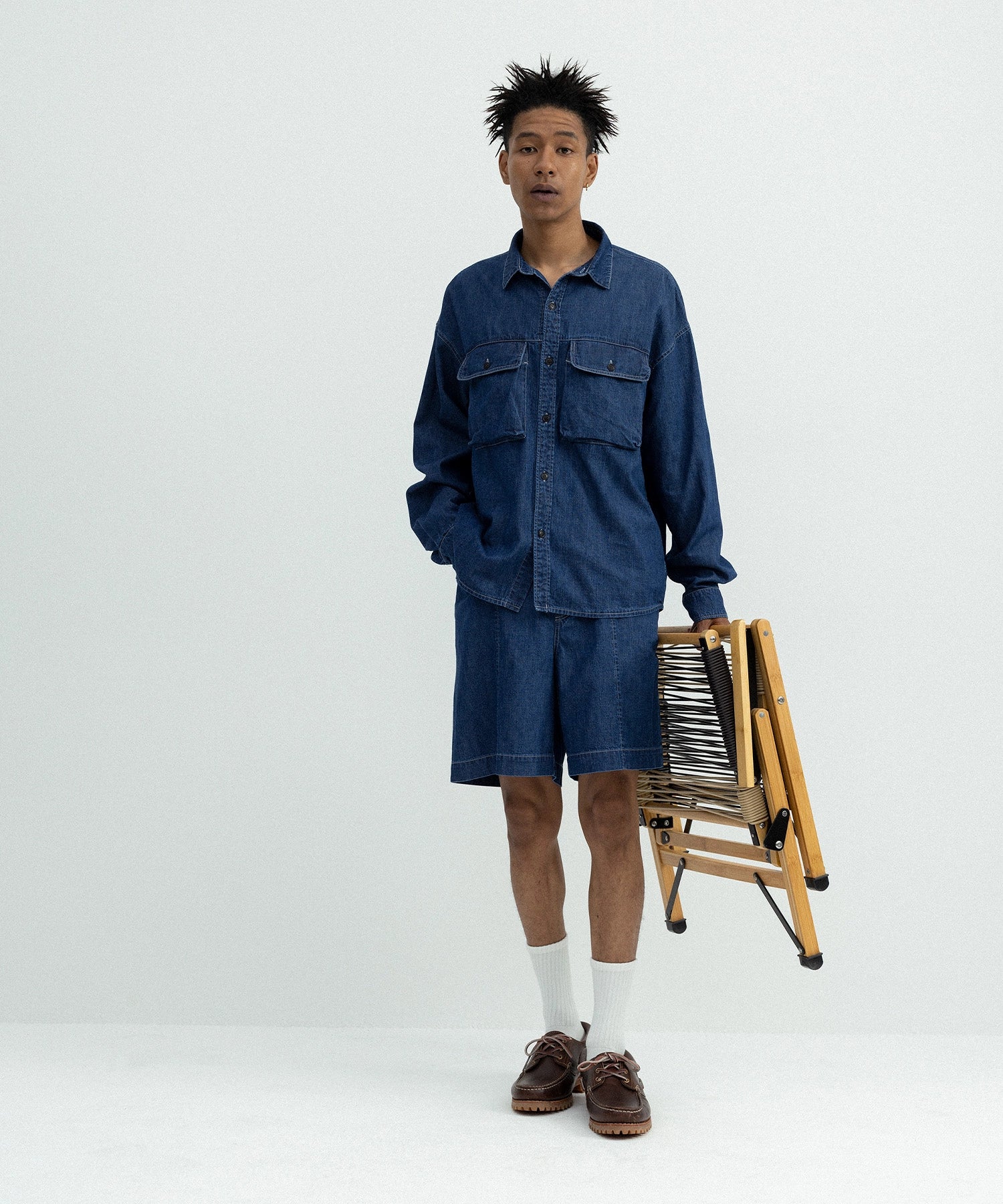 SUMMER DENIM OVER SHIRT – SEAGREEN SUMMER DENIM OVER SHIRT – SEAGREEN