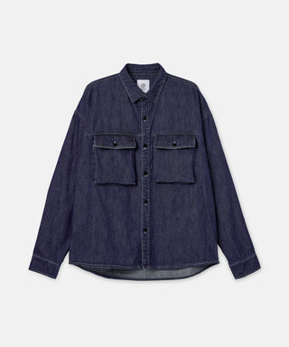 [SEAGREEN] SUMMER DENIM OVER SHIRT サマーデニムオーバーシャ​​ツ