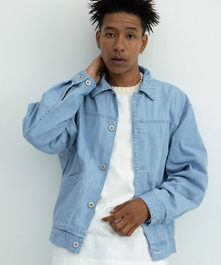 SUMMER DENIM OVER SHIRT – SEAGREEN SUMMER DENIM OVER SHIRT – SEAGREEN