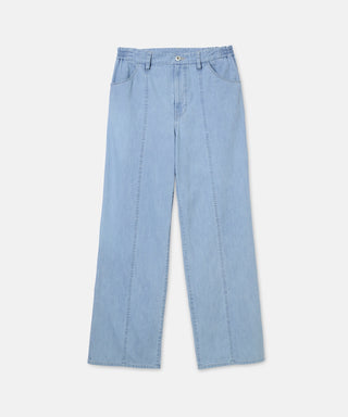 [SEAGREEN] SUMMER DENIM LOOSE PANTS サマーデニムルーズパンツ