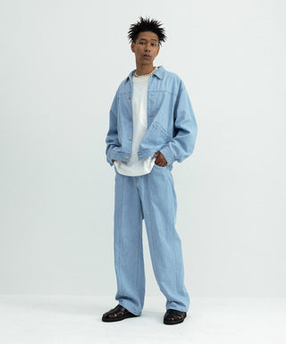 [SEAGREEN] SUMMER DENIM LOOSE PANTS サマーデニムルーズパンツ