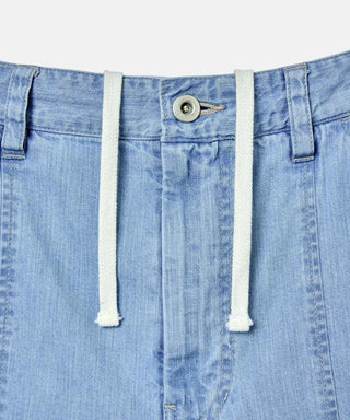 [SEAGREEN] SUMMER DENIM LOOSE PANTS サマーデニムルーズパンツ