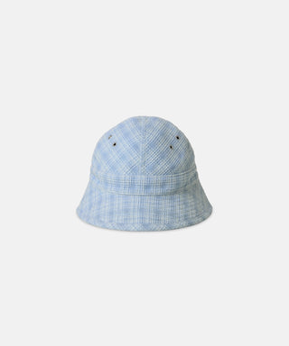 [SEAGREEN] INDIGO CHECK HAT インディゴチェックハット