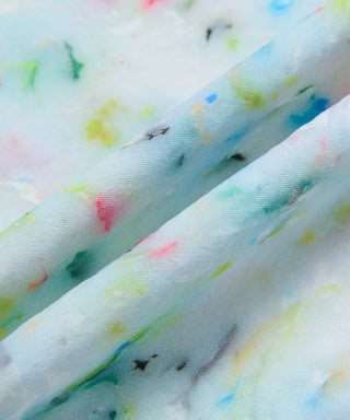 [SEAGREEN] MARBLE ZIPPER SHIRT マーブルジッパーシャツ