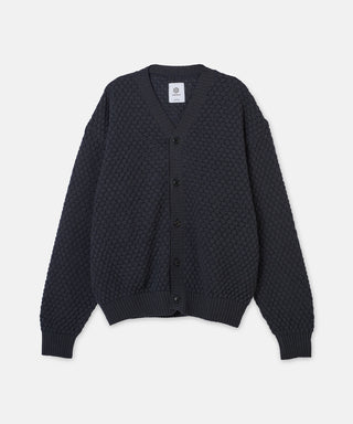 [SEAGREEN] PAPER WAFFLE CARDIGAN ペーパーワッフルカーディガン