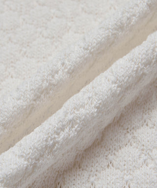 [SEAGREEN] PAPER WAFFLE POLO ペーパーワッフルポロシャツ