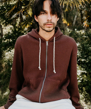 [SEAGREEN] BIG WAFFLE RELAX HOODIE ビッグワッフルリラックスフーディ