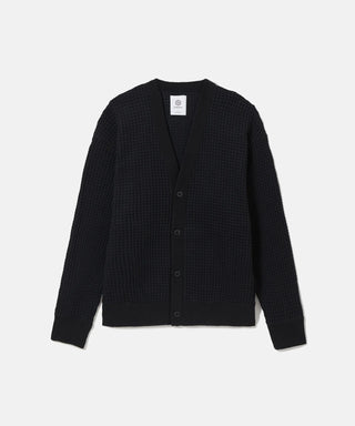 [SEAGREEN] BIG WAFFLE CARDIGAN ビッグワッフルカーディガン