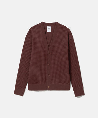 [SEAGREEN] BIG WAFFLE CARDIGAN ビッグワッフルカーディガン