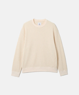 [SEAGREEN] BIG WAFFLE PULLOVER ビッグワッフルプルオーバー