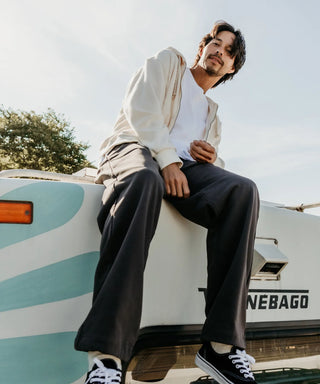 [SEAGREEN] PLANE PILE HOODIE プレーンパイルフーディ