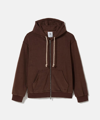 [SEAGREEN] PLANE PILE HOODIE プレーンパイルフーディ