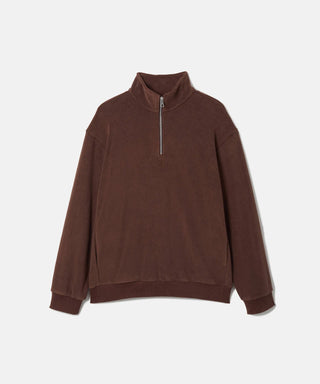 [SEAGREEN] PLANE PILE HALFZIP PULLOVER プレーンパイルハーフジッププルオーバー